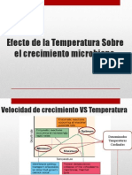 Efecto de La Temperatura Sobre El Crecimiento Microbiano