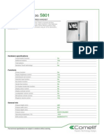 Comelit 5801 Data Sheet