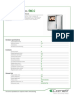 Comelit 5802 Data Sheet