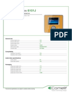 Comelit 6101J Data Sheet