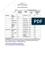 Recipe Costing Worksheet