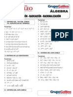 05 Factorización - Radicación - Racionalización