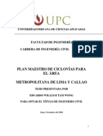 Plan Maestro de Ciclovías para El Área Metropolitana de Lima y Callao