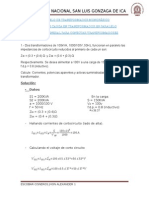 Reparto de Cargas en Transformadores en Paralelo