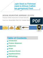 Lupin Seed As Replacement For Fishmeal in African Catfish (Clarias Gariepienus) Feed