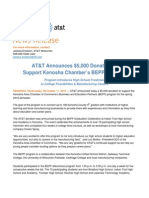 AT&T Announces $5,000 Donation To Support Kenosha Chamber's BEPP Program