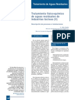 Tratamiento Físico-Químico de Aguas Residuales de Industrias Lácteas