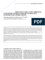 Aprendizaje Significativo y Educación Ambiental