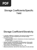 Storage Coefficients