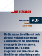 Media Research: Presentation by