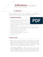 M.Neazur Rahman's CV PDF