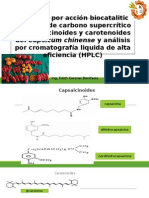 Extracción Por Acción Biocatalitica y Dióxido de Carbono Supercrítico de Capsaicinoides y Carotenoides Del Capsicum Chínense y Análisis Por Cromatografía Liquida de Alta Eficiencia (HPLC)