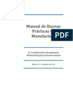 Manual de Buenas Prácticas de Manufactura (Alimentos)