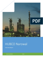 HUBCO Narowal Power Plant Internship Report