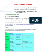 100 Metres Training Program