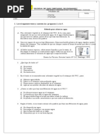 Prueba de Lenguaje Textos Instructivos y Dramaticos