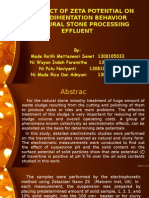 The Effect of Zeta Potential On The Sedimentation