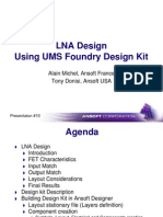 LNA Design Using UMS Foundry Desig Kit