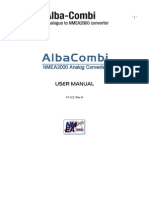 Manual de Usuario Del Albacombi (Ingles)