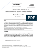 Effect of Cavity Structure On The Risk of Engine Life Limited Parts