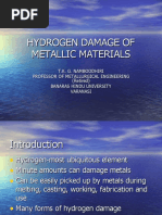 Hydrogen Damage of Metallic Materials