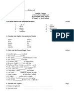 Test - Engleza Limba II