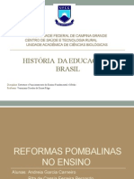 História Da Educação No Brasil - Periodo Pombalino