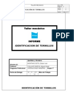 Informe de Identificacion de Tornillos