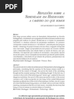 Reflexões Sobre A Serenidade em Heidegger A Caminho Do Que Somos - Oscar Federico Bauchwitz