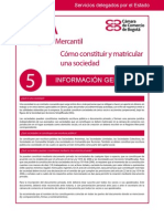 Guía Núm. 5. Cómo Constituir y Matricular Una Sociedad