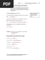 Section 11.3 The Cross Product of Two Vectors: Name