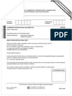 University of Cambridge International Examinations International General Certificate of Secondary Education