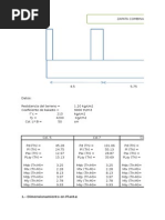 Excel de Zapata Combinada