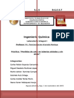 Perdidas de Calor en Tuberias Aisladas y Sin Aislar