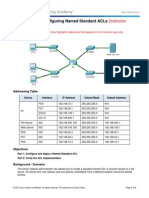 9.2.1.11 Packet Tracer - Configuring Named Standard ACLs Instructions IG