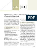 Appendix C1 Optimization Method For Determination of Solubility Parameters 2014 Cleaning With Solvents