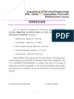 Project Report On Input Power Factor Correction of Ac To DC Converter Circuit