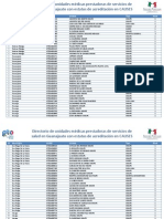 Directorio de Unidades Acreditadas en Causes