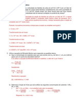 GABARITO - Exercicios Sobre Cinetica Enzimatica PDF