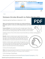 Pranayam Salud Sixteen-Stroke Breath