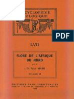 Flore de L'afrique Du Nord (Maroc, Algérie, Tunisie, Tripolitaine, Cyrénaïque Et Sahara), Vol. 6, R. Maire (1959)