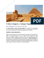 Cultura Egipcia o Antiguo Egipto