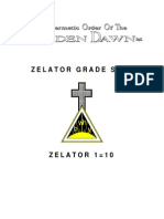 GOLDEN DAWN 1 10 - Zelator Grade Sign