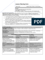 ED 345 Calvin College Lesson Planning Form