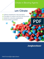 Monosodium Citrate in Blowing Agents