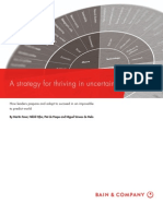 BAIN BRIEF A Strategy For Thriving in Uncertainty PDF