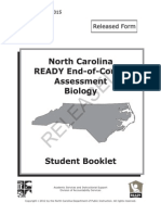 Released: North Carolina READY End-of-Course Assessment Biology