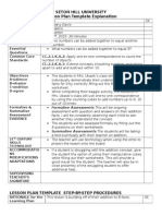 Lesson Plan - Addition To 9