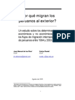 Por Qué Migran Los Peruanos Al Exterior