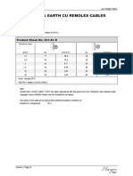 Three Core & Earth Cu Remolex Cables: Product Sheet No. 021-03 B